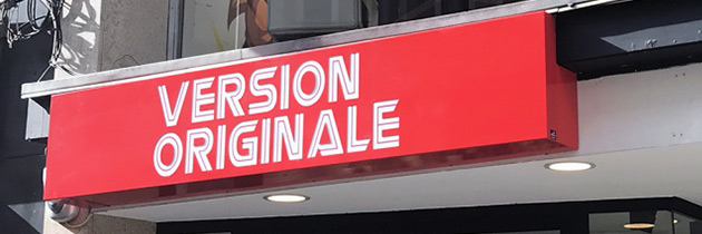 Enseigne Version Originale