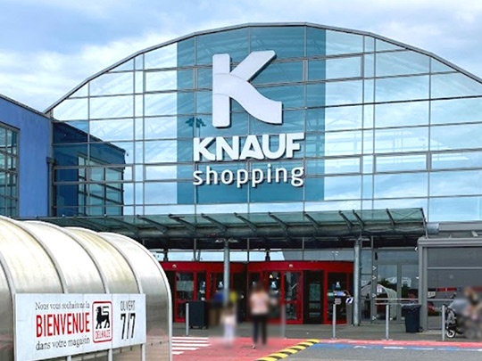 Rebranding complet des centres commerciaux KNAUF de Pommerloch et Schmiede